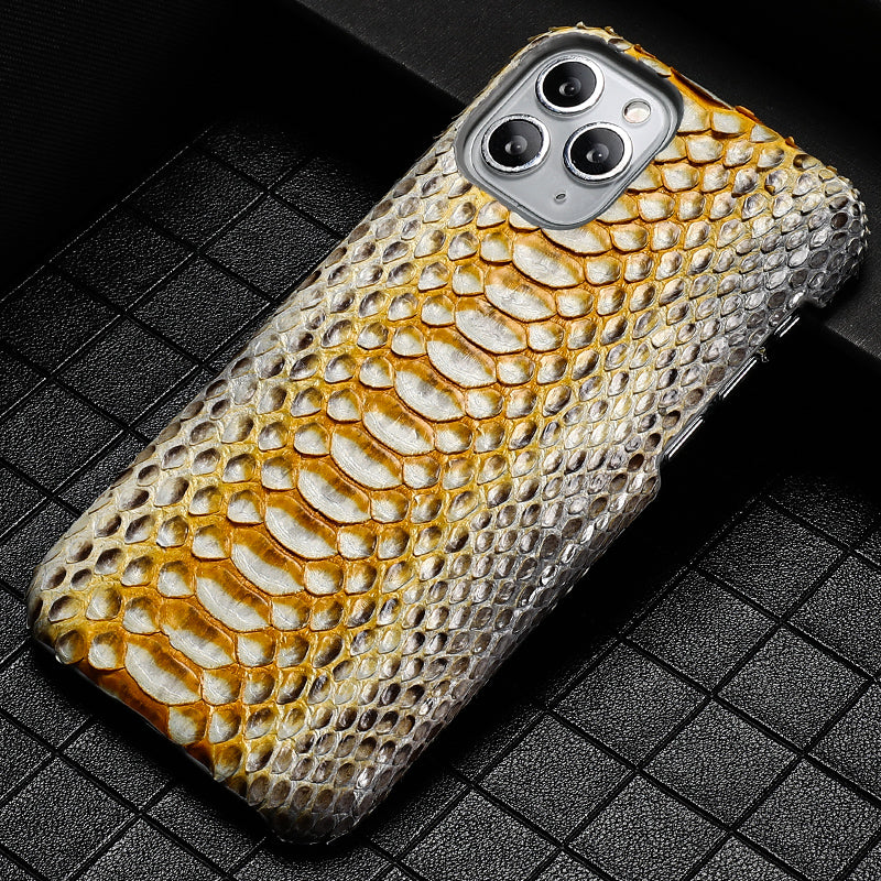 Male Python Leather High-end Luxury Business Phone Case - Body By J'ne