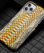 Male Python Leather High-end Luxury Business Phone Case - Body By J'ne