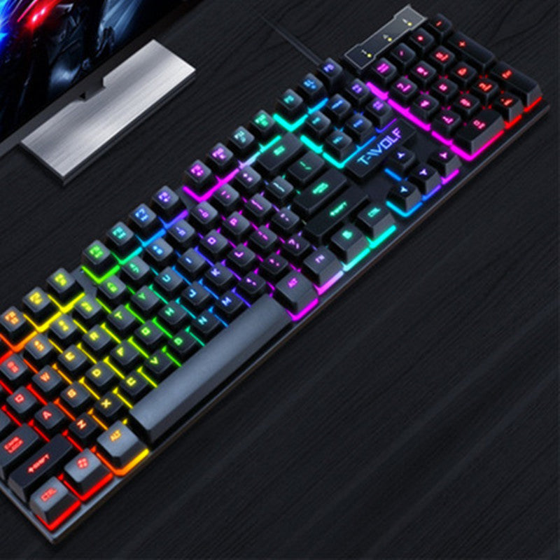 Gaming Usb Luminous Wired Keyboard - Body By J'ne