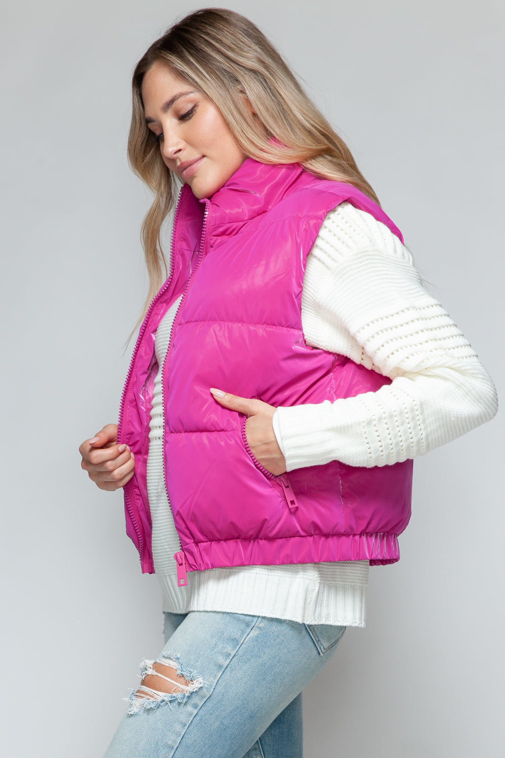 Snobbish Fine Fur Lining Quilted Vest - Body By J'ne