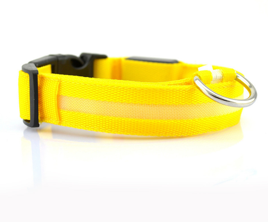 Nylon LED Luminous Night Safety Flashing Glow in the Dark Collar - Body By J'ne