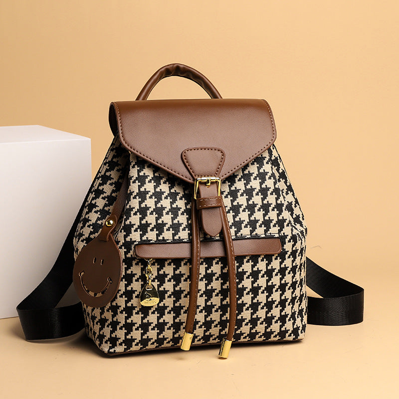 Houndstooth Backpack - Body By J'ne