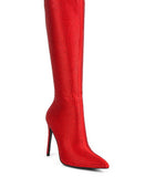 PIPETTE Diamante Set High Heeled Calf Boot