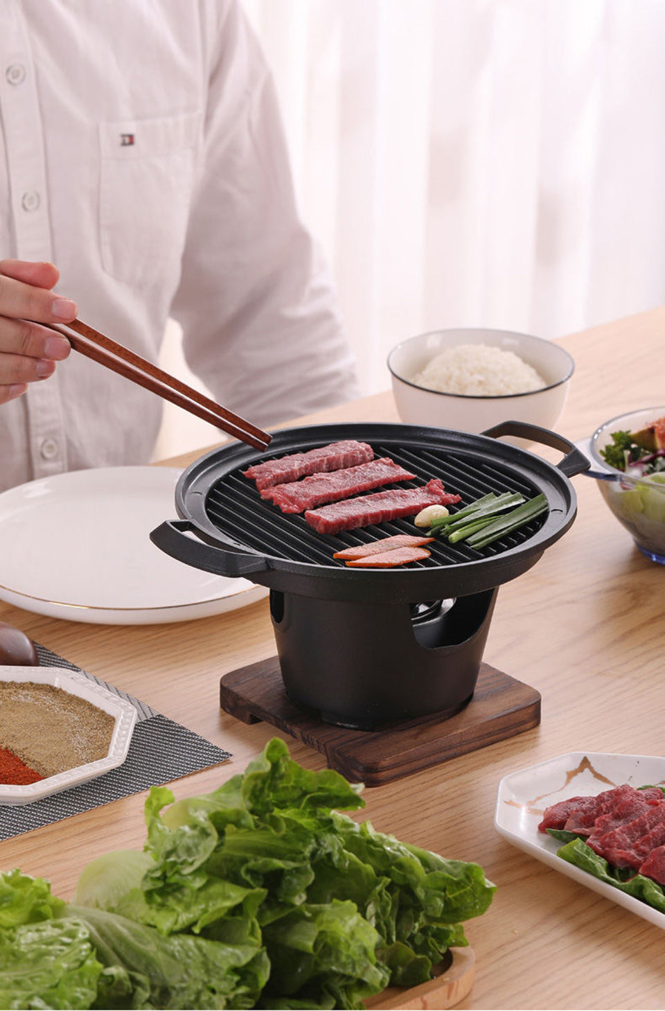 Mini Smokeless Hibachi Grill For Home - Body By J'ne