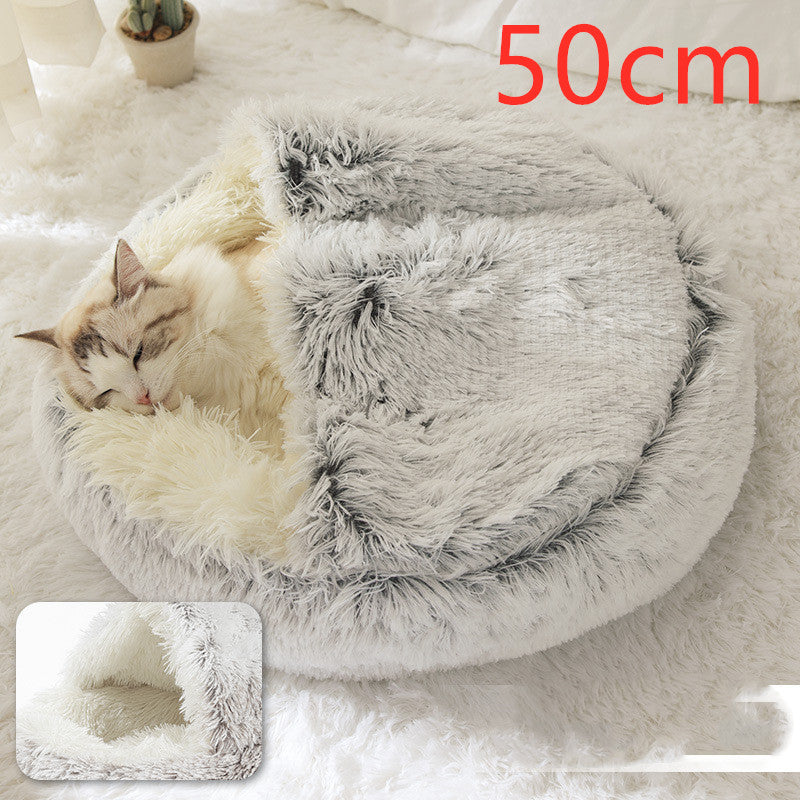 2 In 1 Dog And Cat Plush Bed - Body By J'ne