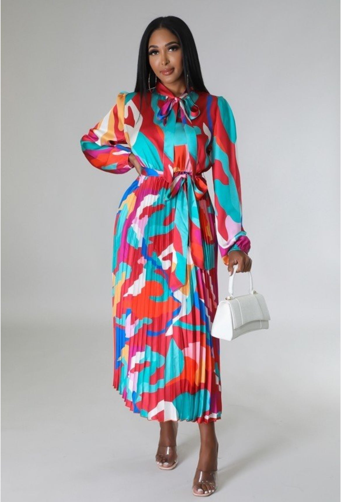 Apple Of Your Eye Pleated Dress - Body By J'ne