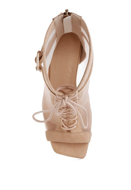 Cabernet Mesh & Microfiber Stiletto Boots - Body By J'ne