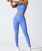 Round Neck Tank and High Waist Leggings Active Set