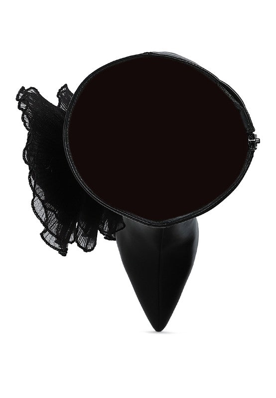 Chinkara Sheer Big Rose Detail Long Boots - Body By J'ne