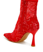 Samia Sequin Lace Boots