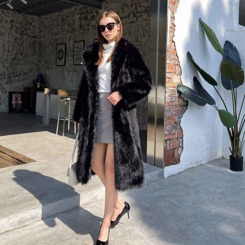 White Halo Faux Fur Coat