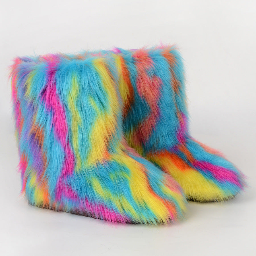 Warm and Furry Faux Snow Boots - Body By J'ne