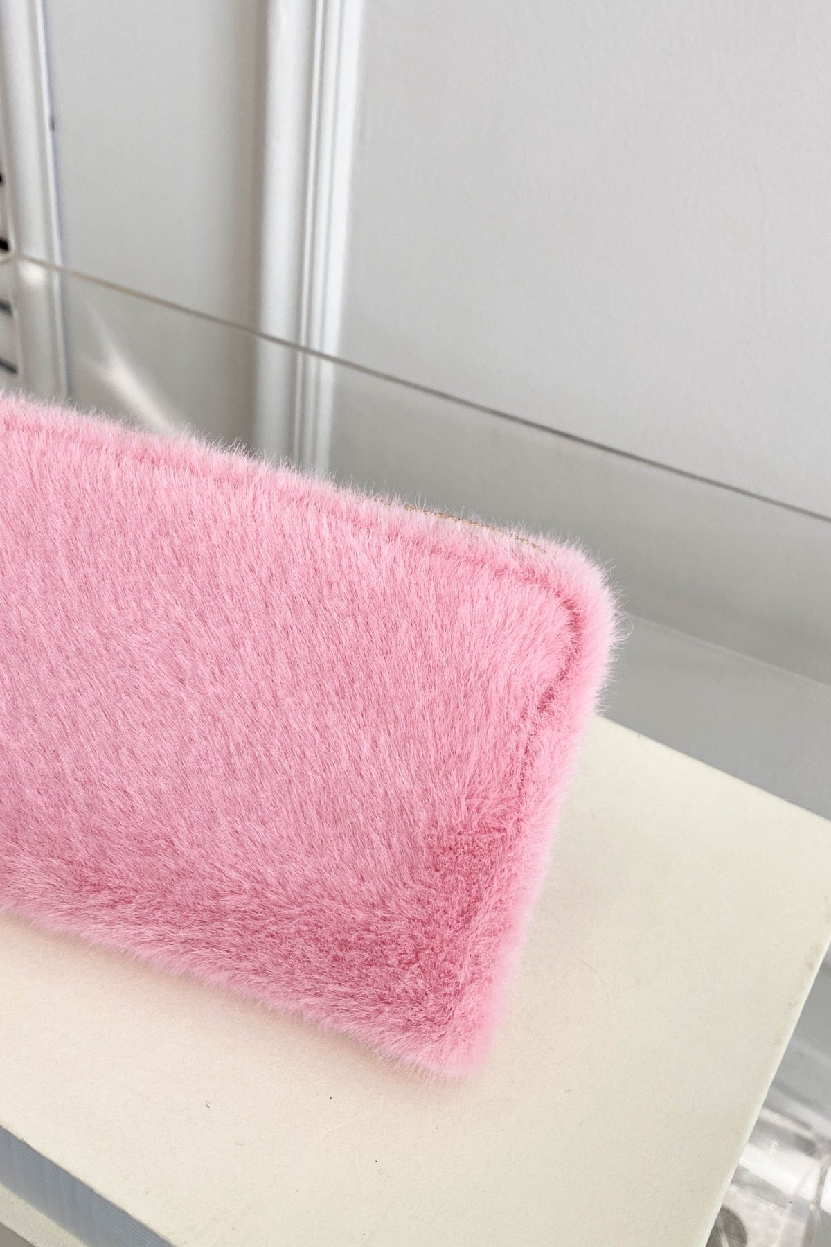 Solid Color Fluff Rectangle Wallet - Body By J'ne