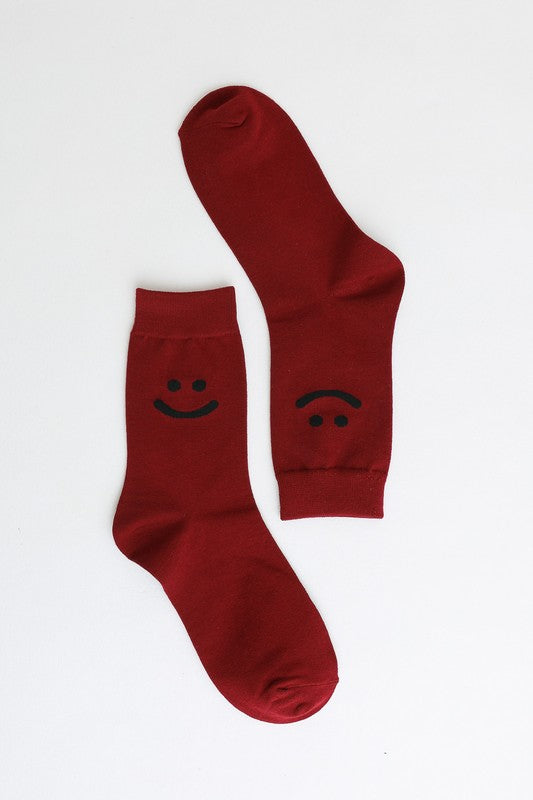 Smiley Face Crew Socks - Body By J'ne