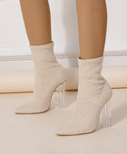 Equinox Crystal Heel Boots - Body By J'ne