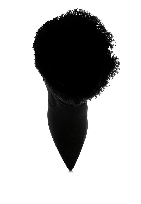 Himkok Distressed Denim Mid-Calf Boots - Body By J'ne