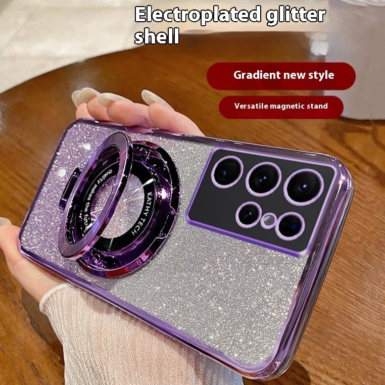 Electroplating Phone Case Magnetic Bracket A16 Gradient - Body By J'ne