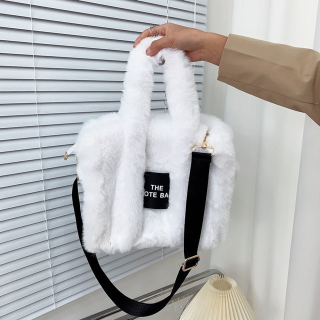 Designer Faux Fur Tote Bag - Body By J'ne