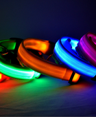 Nylon LED Luminous Night Safety Flashing Glow in the Dark Collar - Body By J'ne