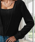 Square Neck Long Sleeve T-Shirt