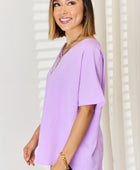 Zenana Texture Short Sleeve T-Shirt - Body By J'ne