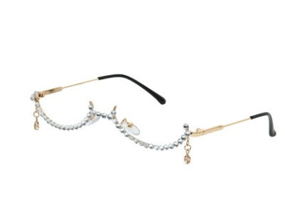 Diamond Half-rimmed glasses - Body By J'ne