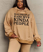 Full Size Dog Paw Slogan Graphic Hoodie