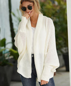 Open Front Batwing Sleeve Cardigan