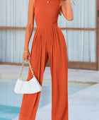 Mock Neck Sleeveless Wide Leg Jumpsuit - Body By J'ne