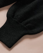 Color Block V Neck Long Sleeve Sweater
