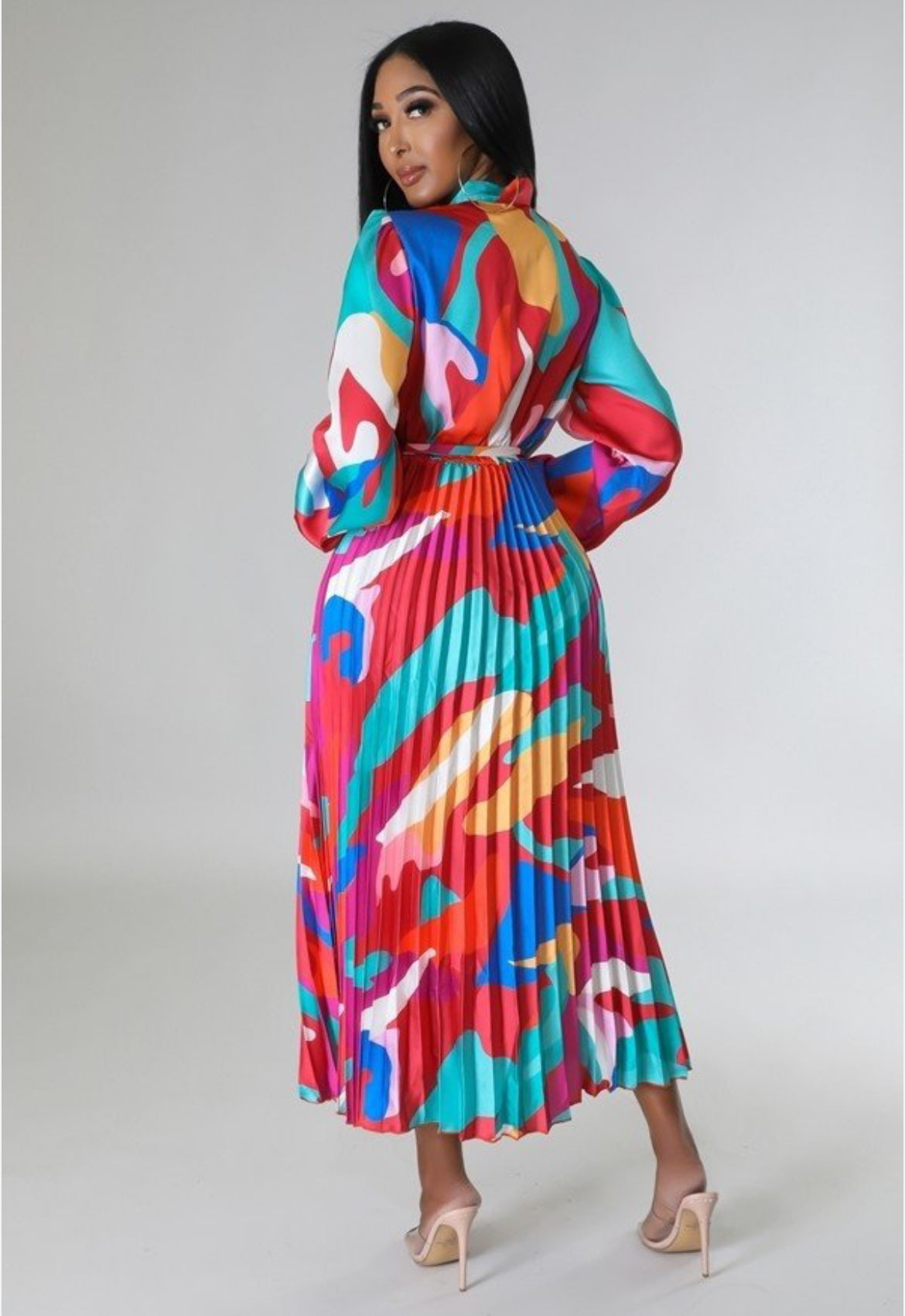 Apple Of Your Eye Pleated Dress - Body By J'ne