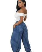 CHRISTA HAREM STYLE DENIM PANTS