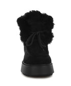 Bunting Faux Fur Collar Flatform Boots