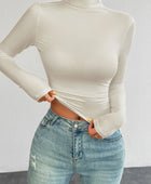 Devine Mock Neck Long Sleeve T-Shirt