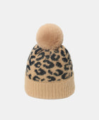 Leopard Hat with Pompom