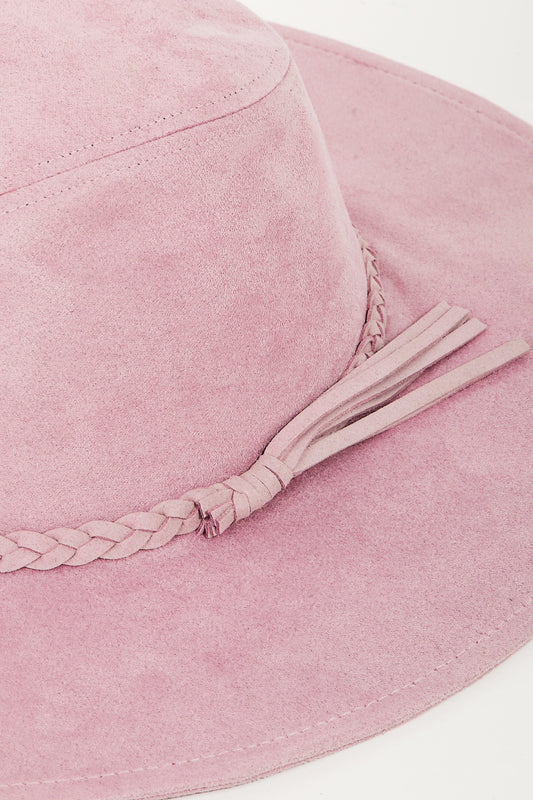 Braided Faux Suede Hat - Body By J'ne