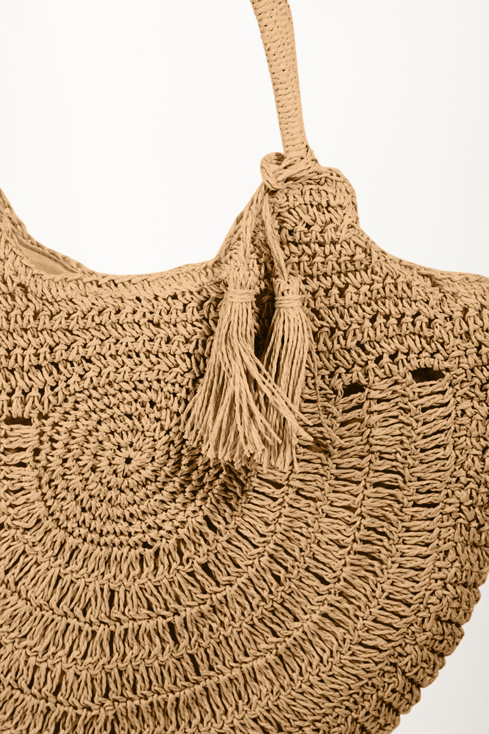 Fame Straw Braided Tote Bag with Tassel - Body By J'ne