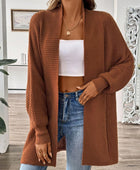 Open Front Long Sleeve Cardigan