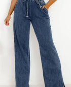 Slit Wide Leg Jeans with Pockets - Body By J'ne