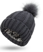 Satin Lined Skull Knit Beanie - Body By J'ne