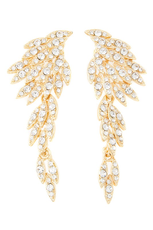 RHINESTONE MULTI LAYERED EARRING - Body By J'ne