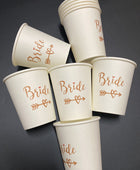 Vaso de papel desechable para fiesta de bodas