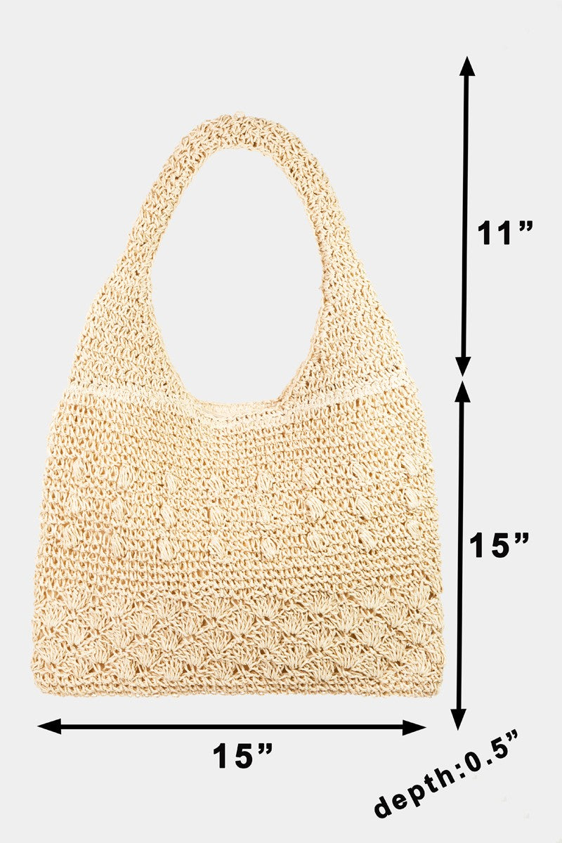 Fame Straw Braided Tote Bag - Body By J'ne