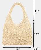 Fame Straw Braided Tote Bag - Body By J'ne