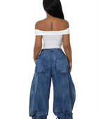 CHRISTA HAREM STYLE DENIM PANTS