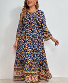 Bohemian Round Neck Maxi Dress