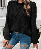 Devine Frill Round Neck Long Sleeve Shirt