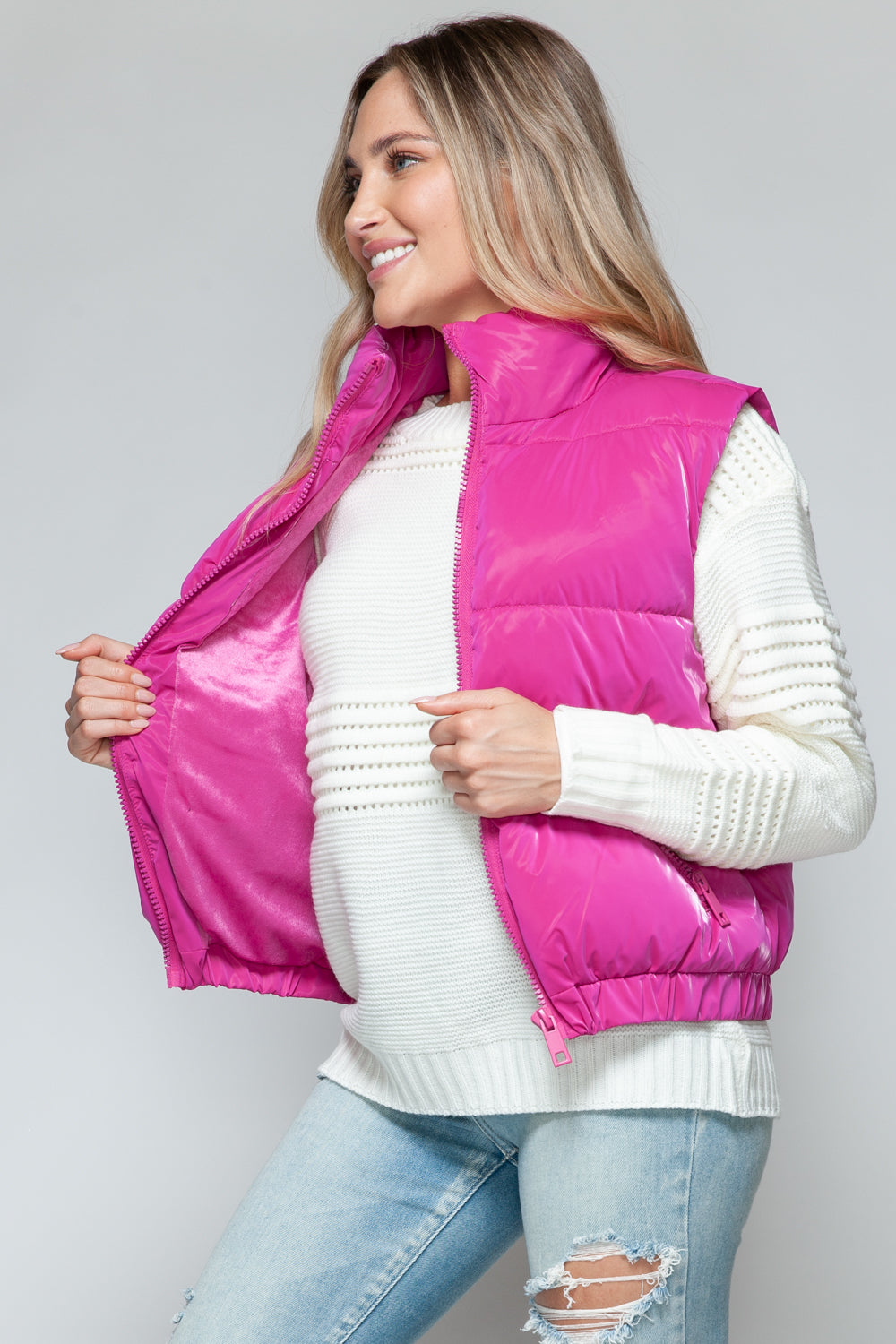 Snobbish Fine Fur Lining Quilted Vest - Body By J'ne