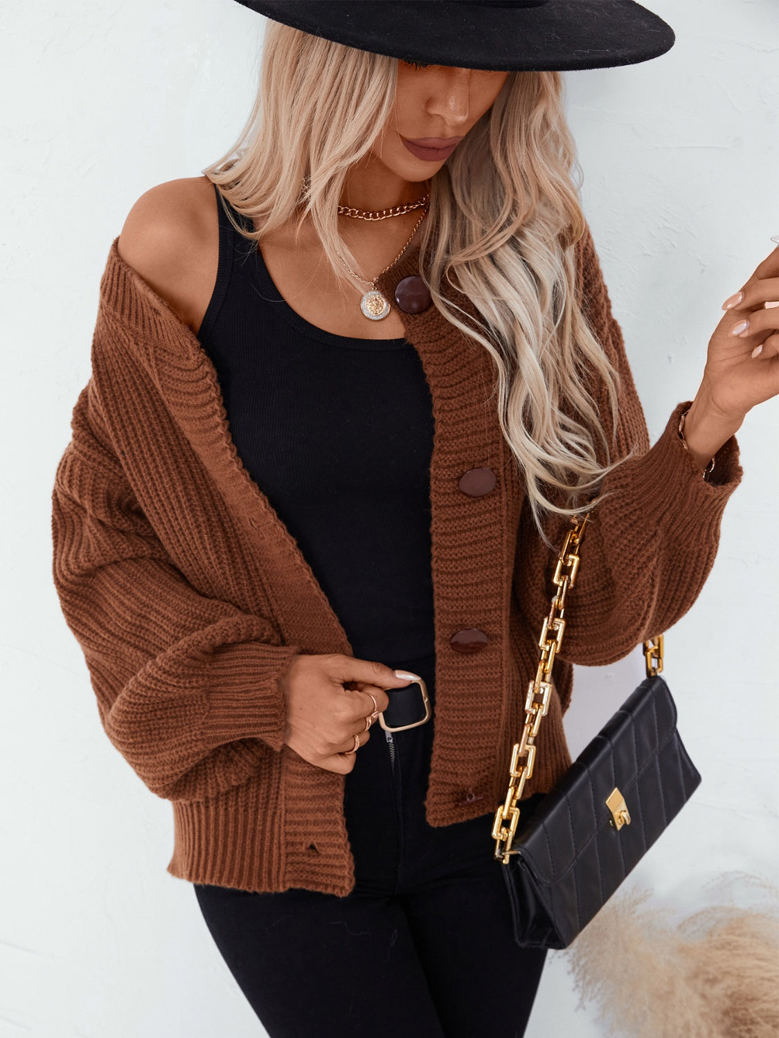 Button Down Long Sleeve Cardigan - Body By J'ne