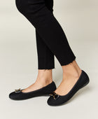 Metal Buckle Flat Loafers - Body By J'ne